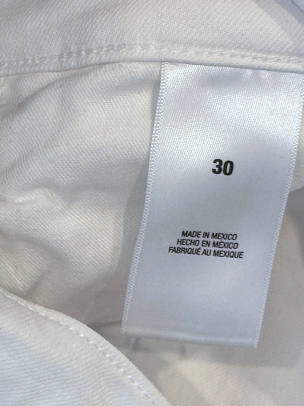 Favorite Daughter Valentina Tower High Rise Slit Jeans in Bahamas White Women 30 - Picture 9 of 10